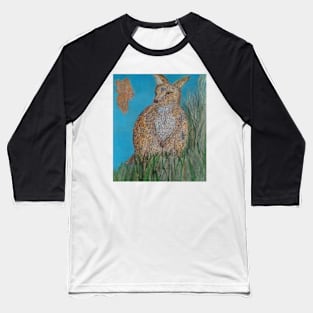 Wallaby Kangaroo with Butterfly Baseball T-Shirt